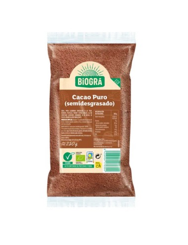 Cacao polvo puro BIOGRA 250...